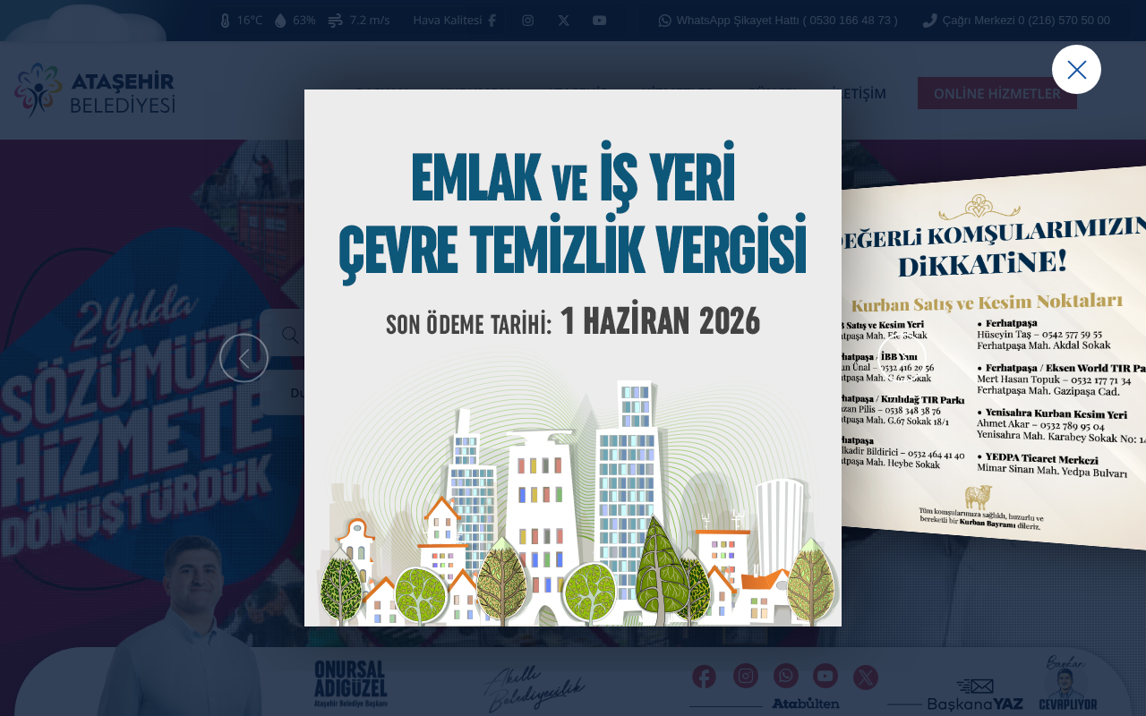 T.C. Ataşehir Belediyesi screenshot