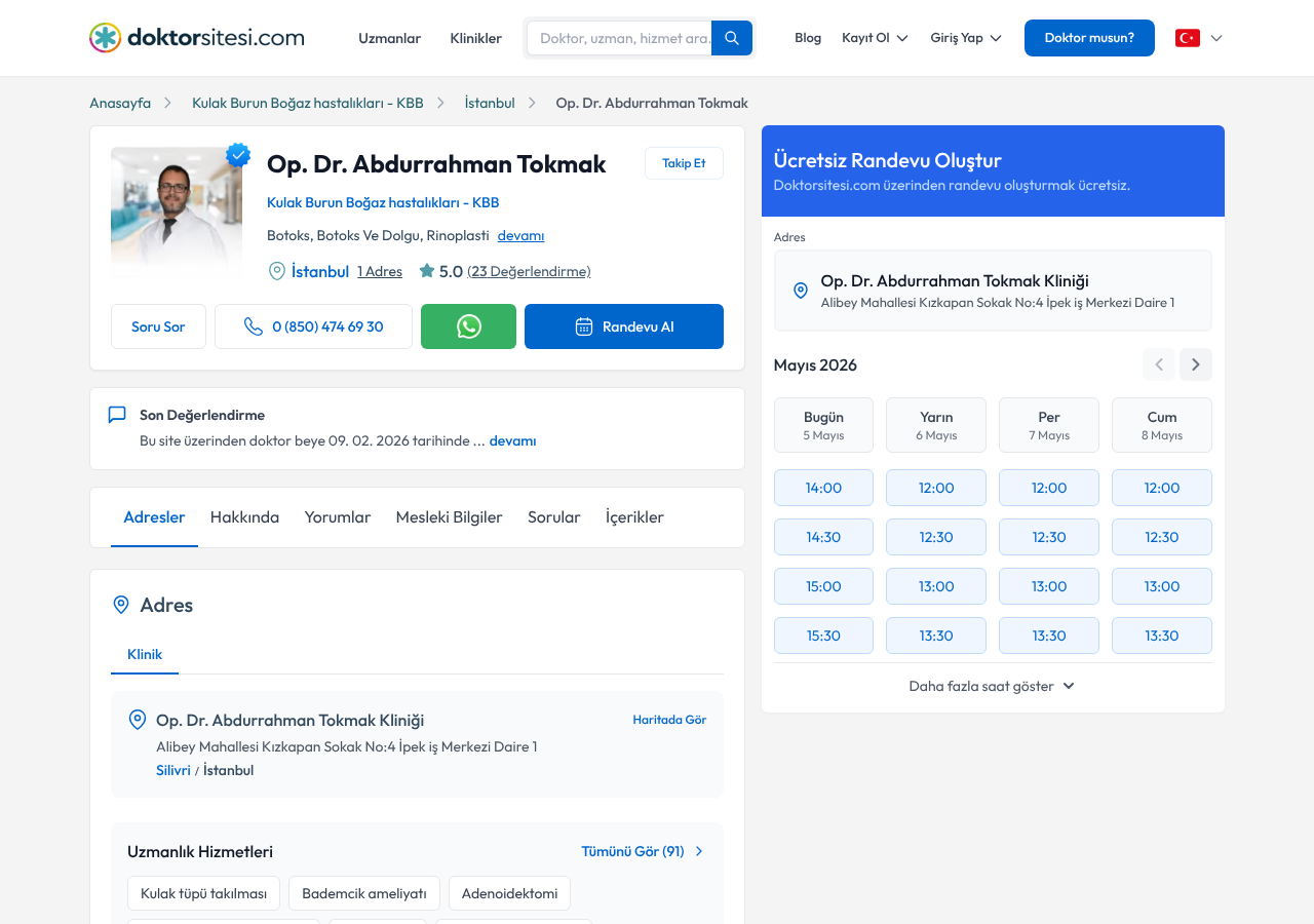 Web sitesi görüntüsü