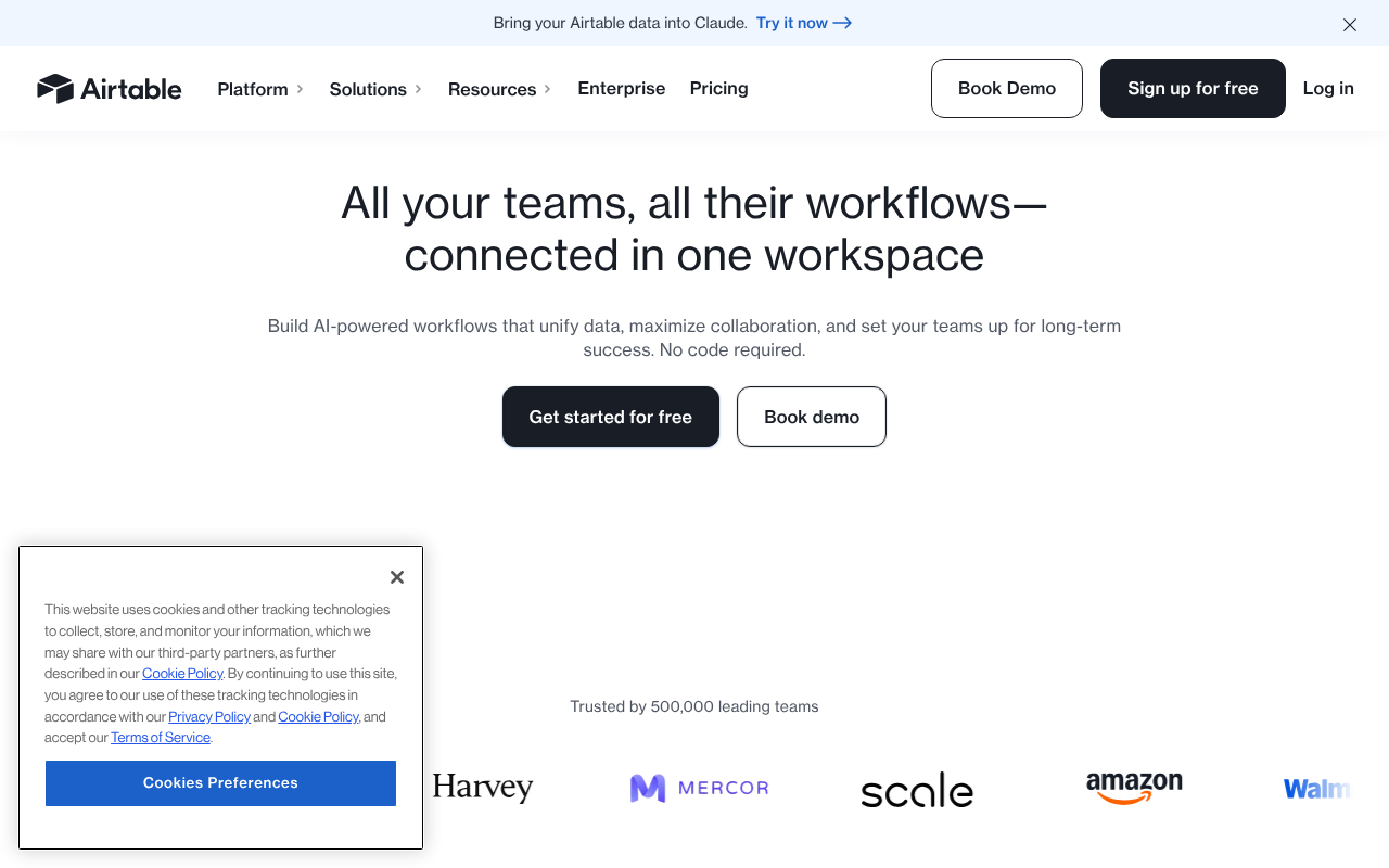 Airtable screenshot