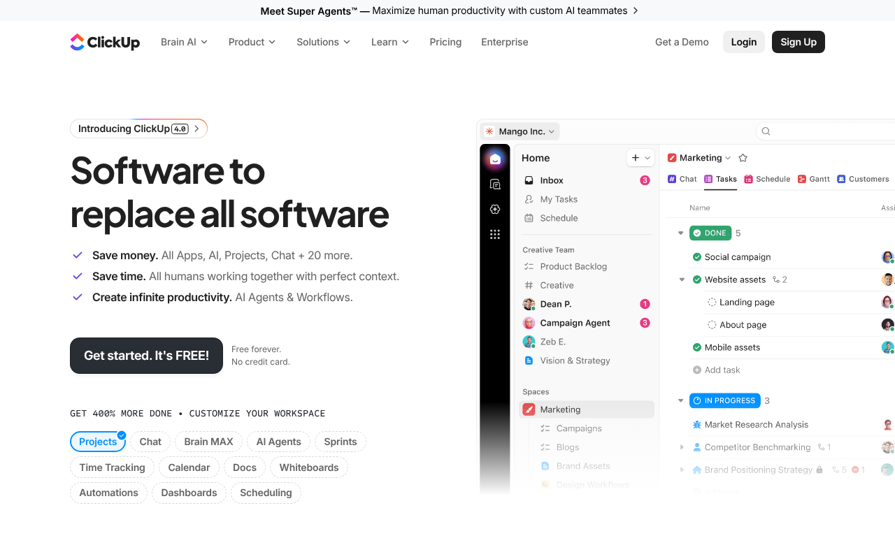 ClickUp screenshot
