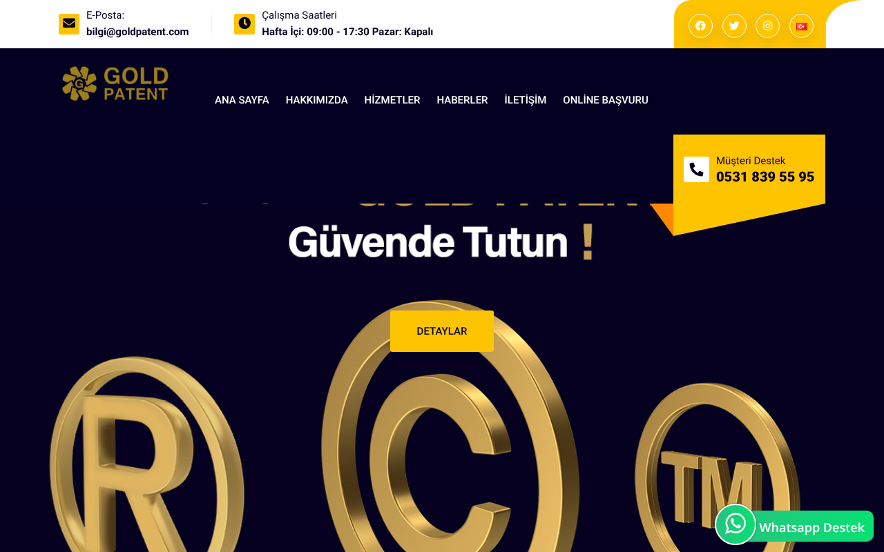 Gold Patent Müşavirlik screenshot