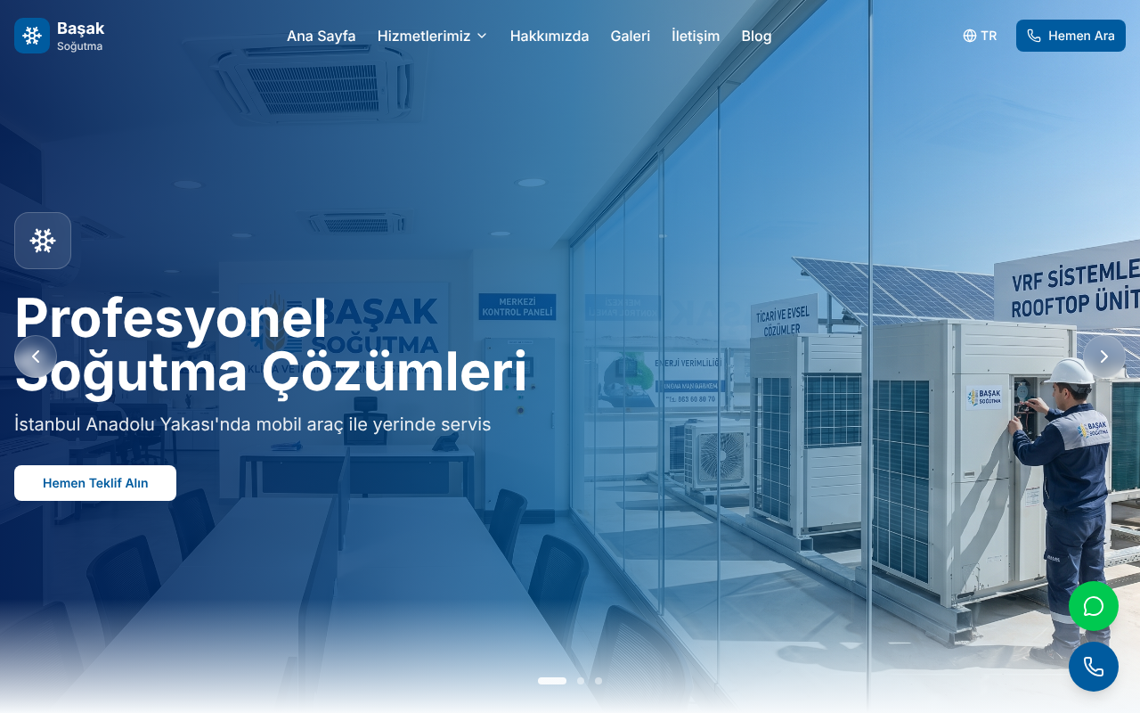 Başak Soğutma — Site Report