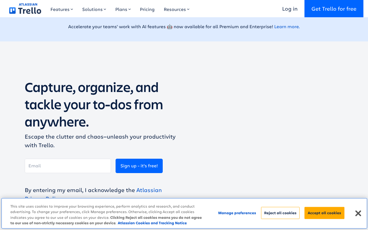 Trello screenshot
