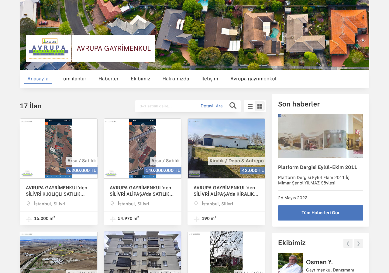Web sitesi görüntüsü