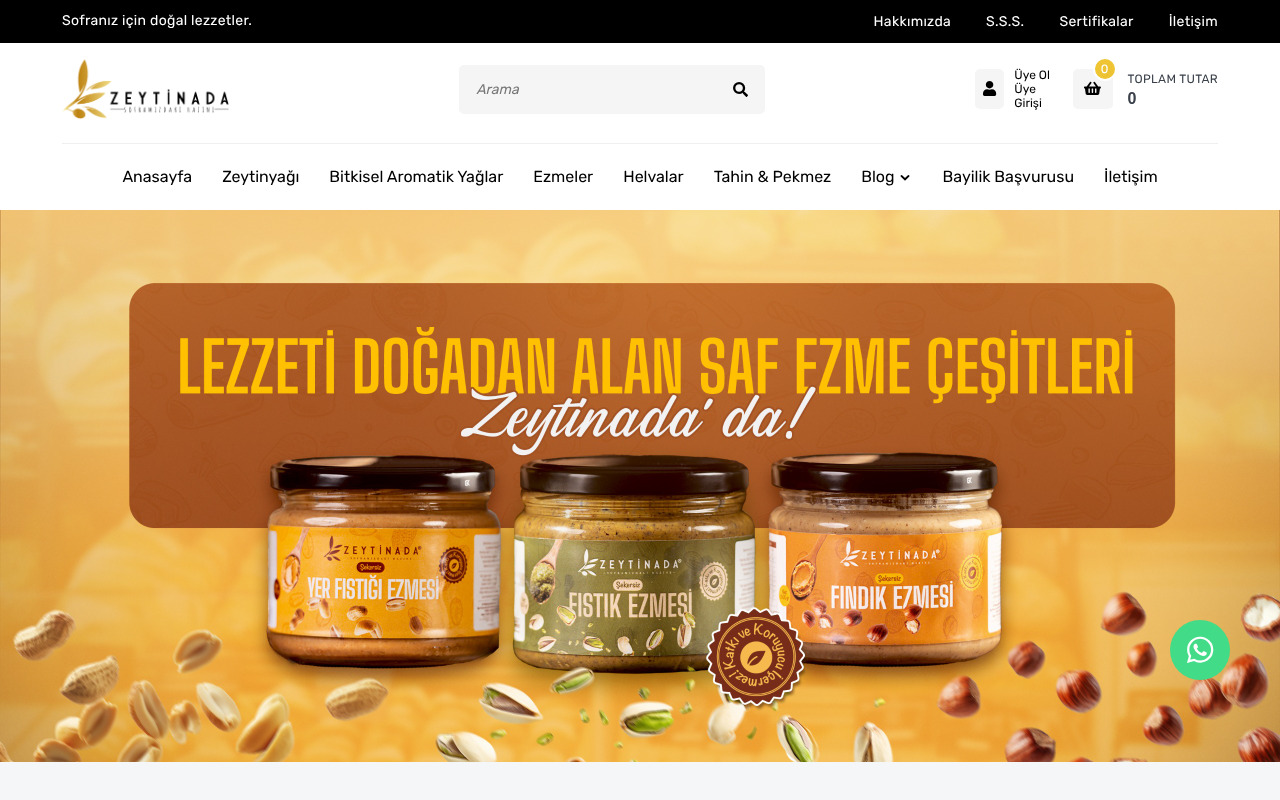 ZEYTİNADA DOĞAL ZEYTİNYAĞI