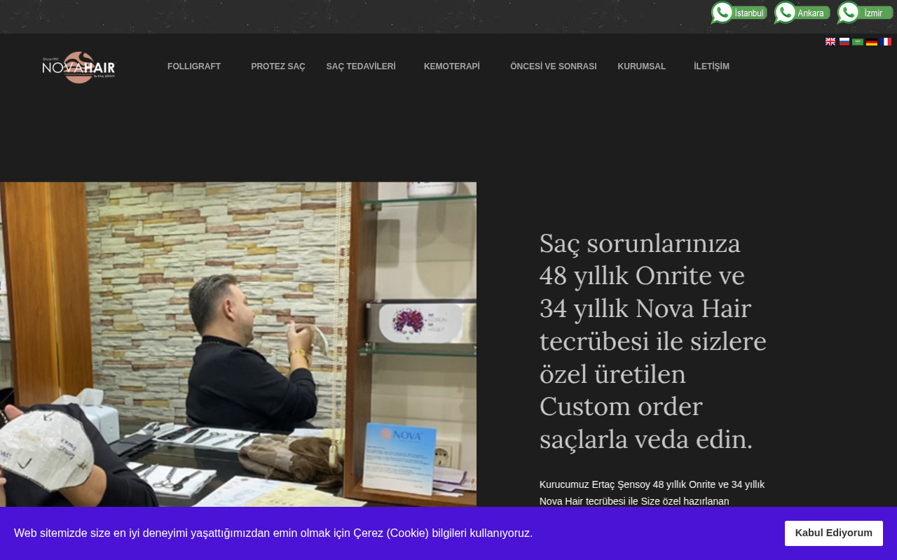 Nova Hair Saç Sistemleri — Site Report