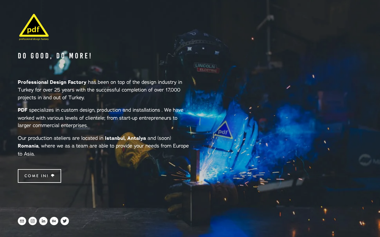 PROFESSIONAL DESIGN FACTORY screenshot