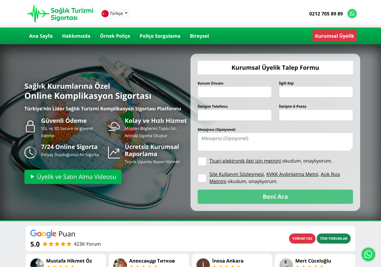 Web sitesi görüntüsü