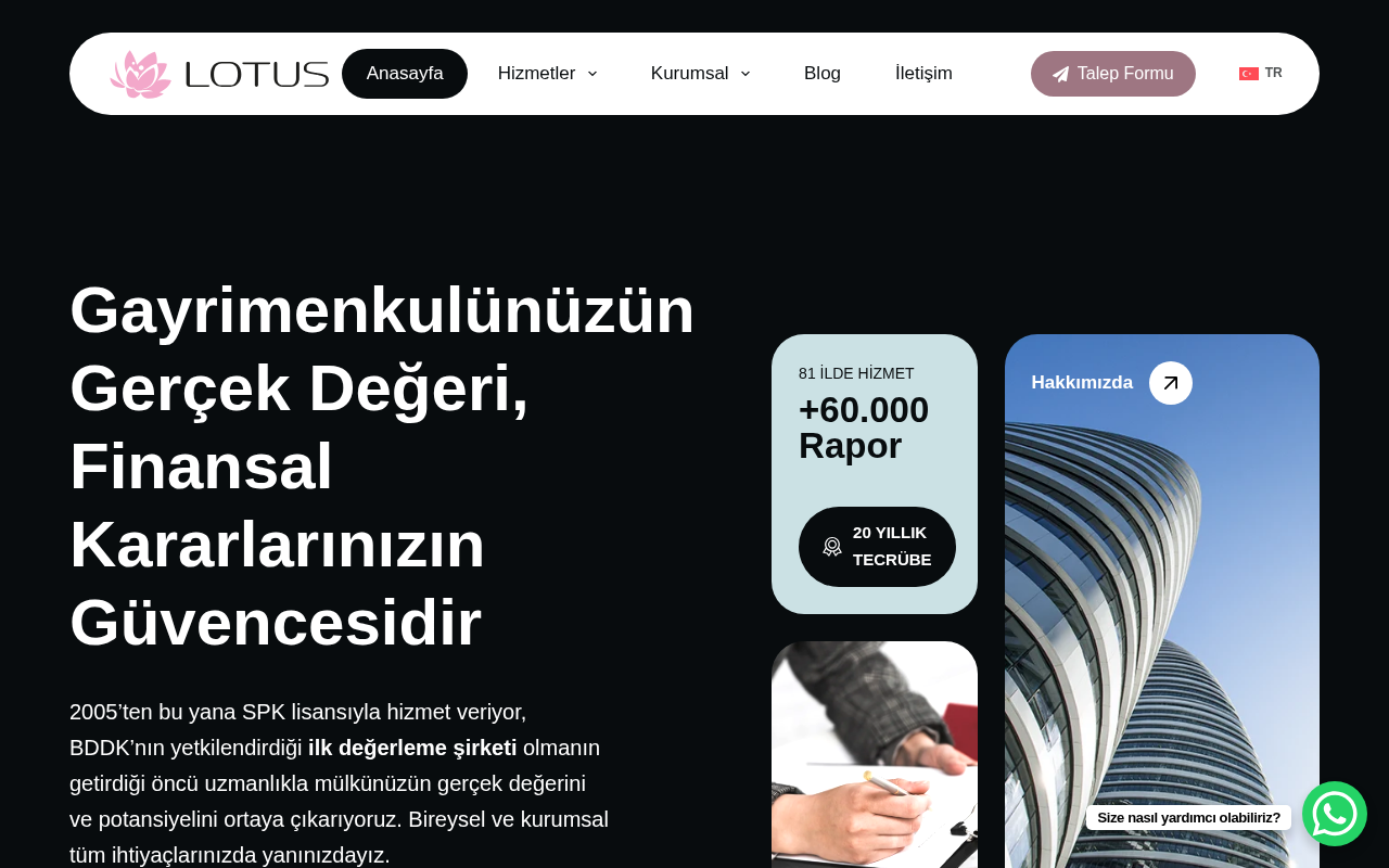 Lotus Gayrimenkul Değerleme ve Danışmanlık