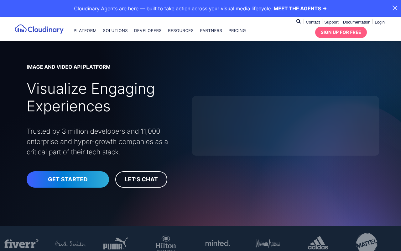 Cloudinary screenshot