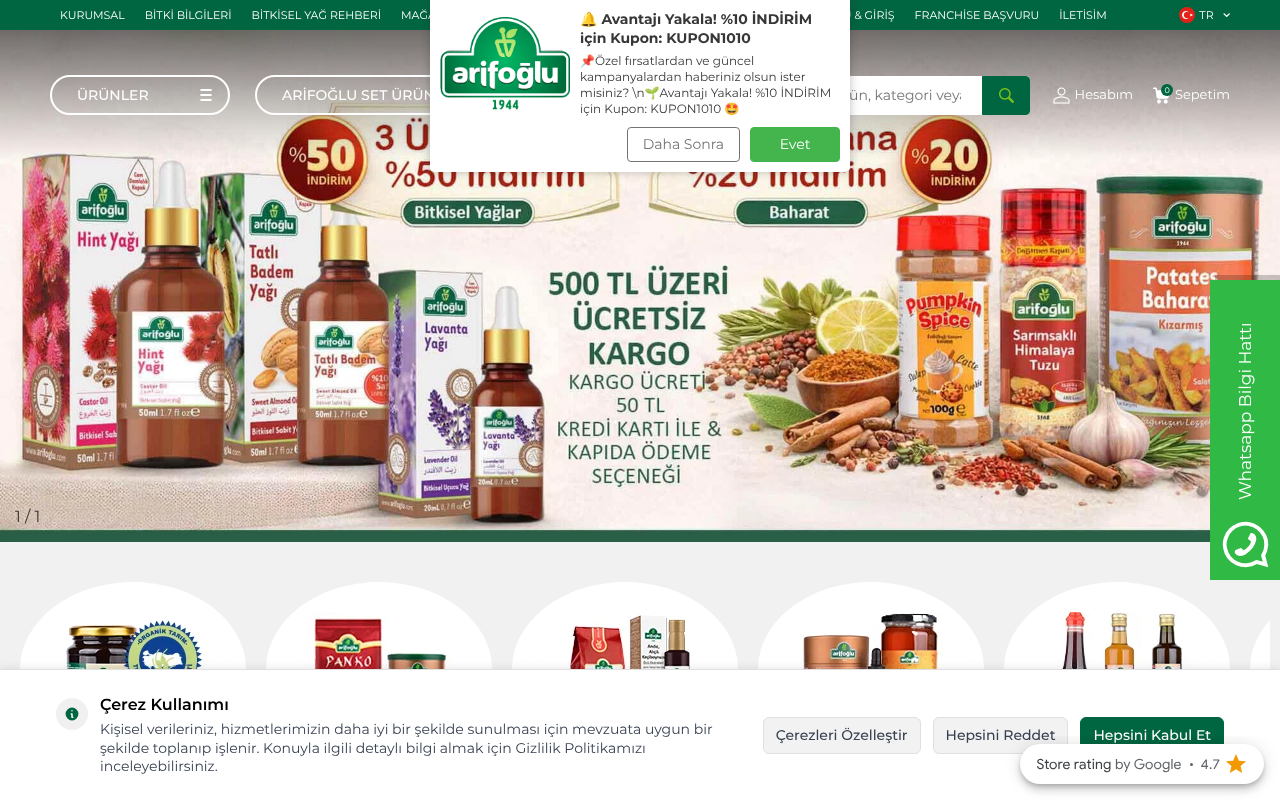 Arifoğlu® Fabrika Satış Mağazası screenshot