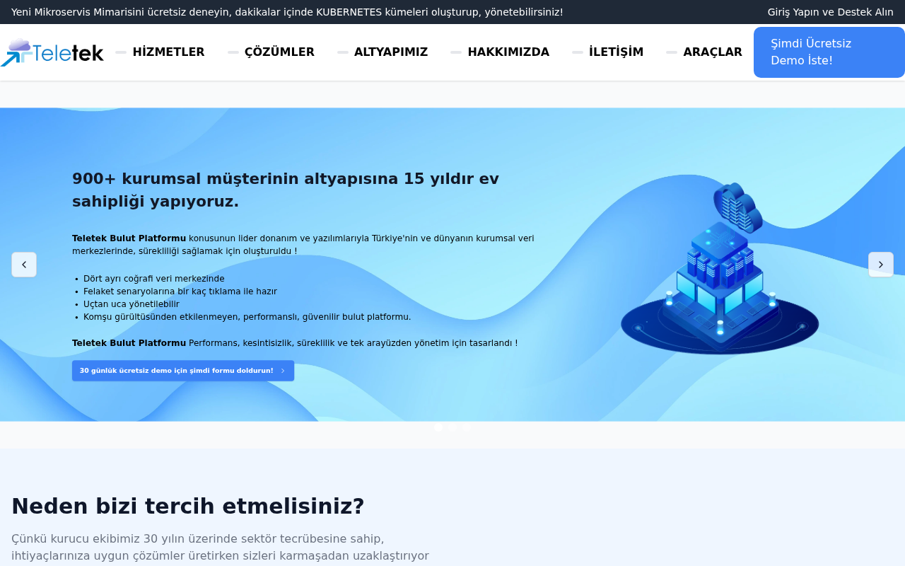TELETEK BULUT BİLİŞİM VE İLETİŞİM HİZMETLERİ A.Ş.