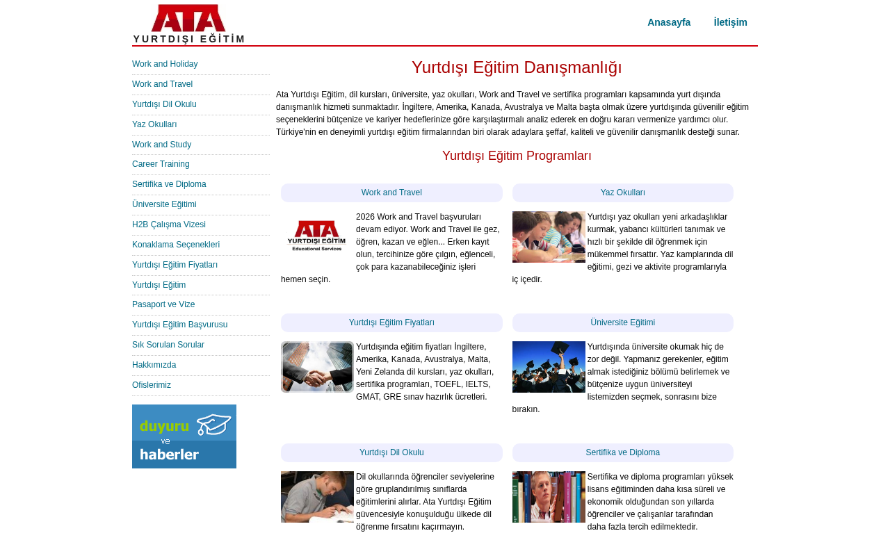 Ata Yurtdışı Eğitim — Site Report