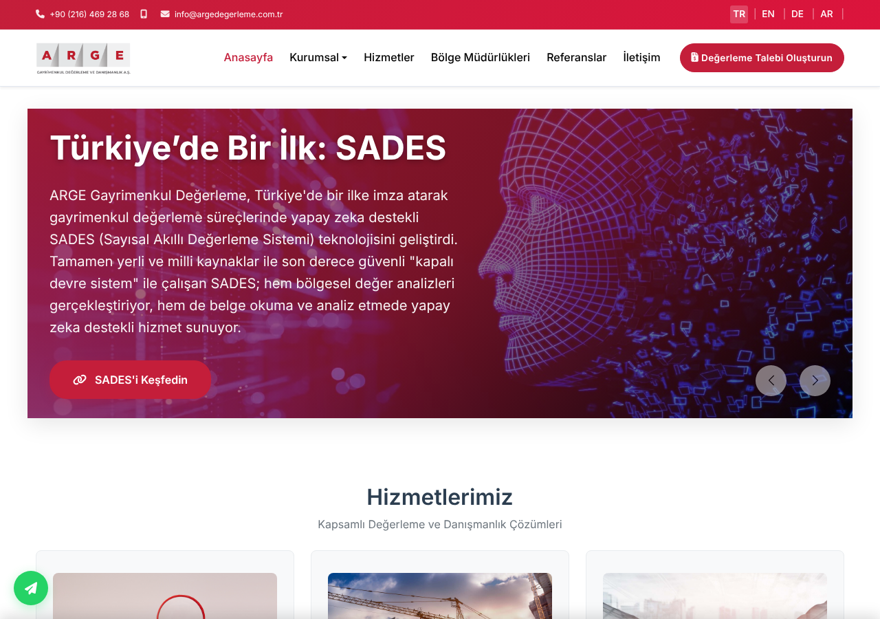 Web sitesi görüntüsü