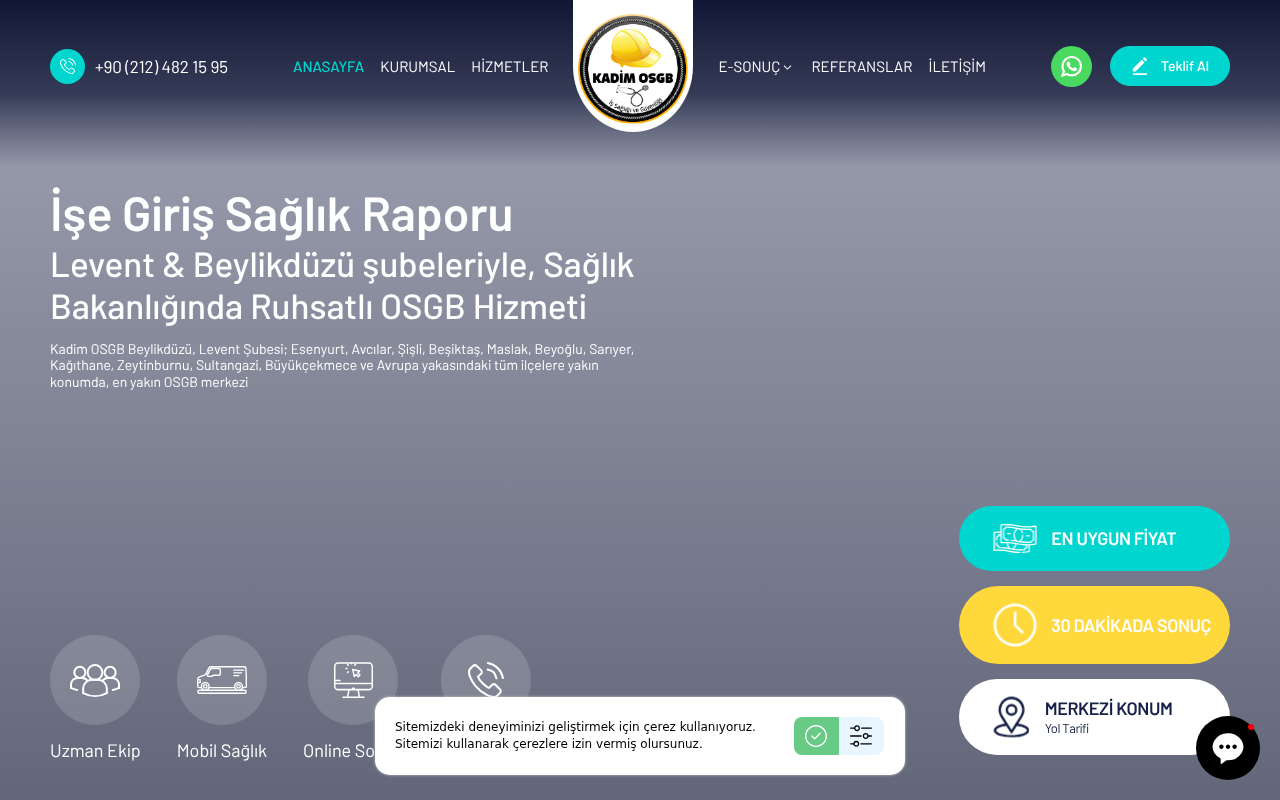 OSGB, İşe Giriş Sağlık Raporu, Mobil Sağlık Tarama Hizmeti