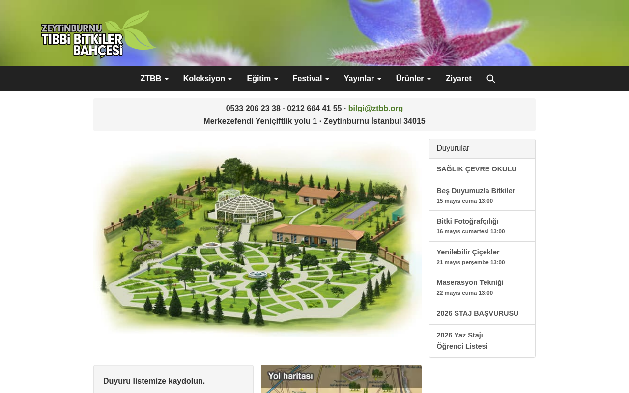 Zeytinburnu Tıbbi Bitkiler Bahçesi — Site Report