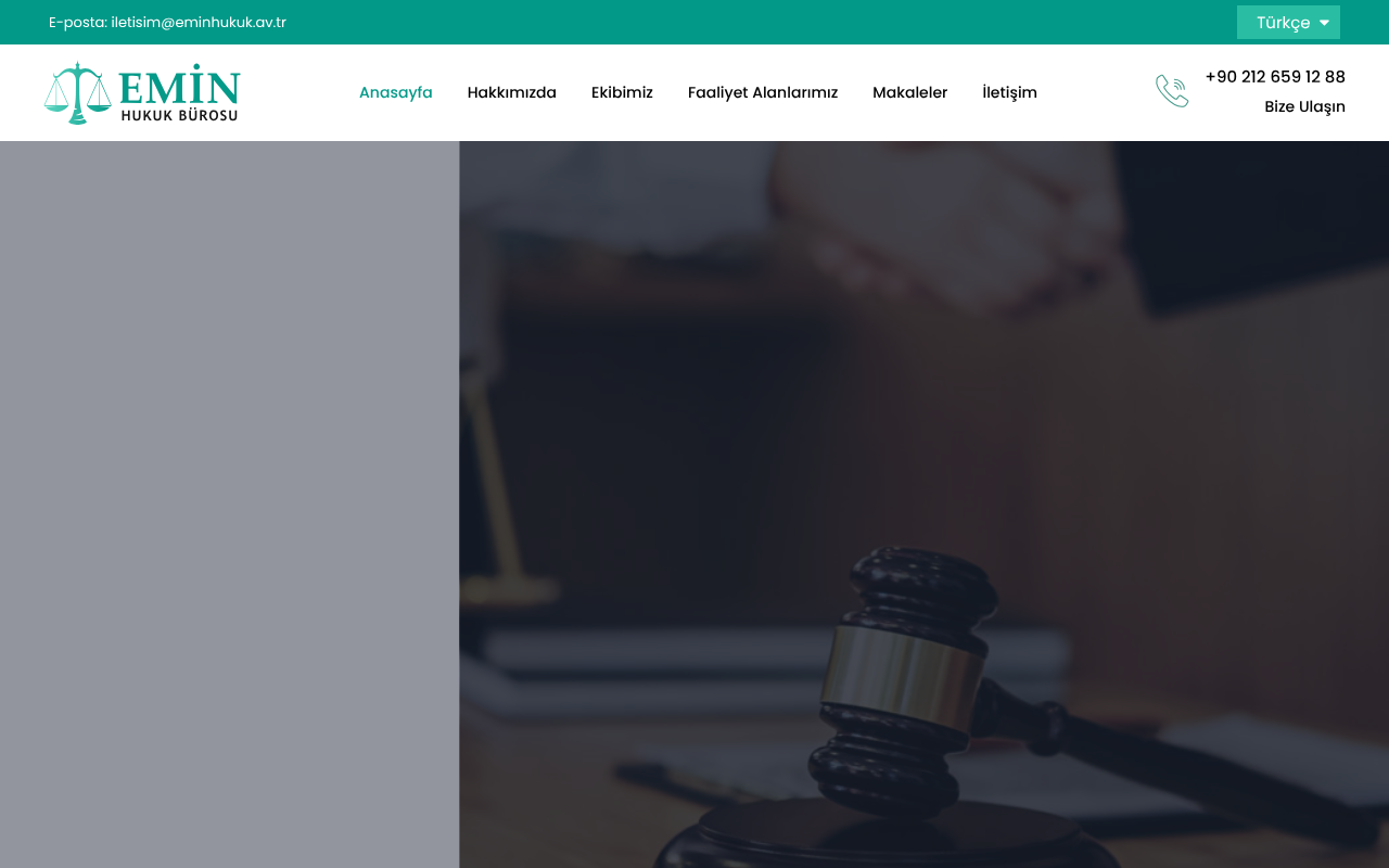 Emin Hukuki Danışmanlık Arabuluculuk ve Avukatlık Bürosu screenshot
