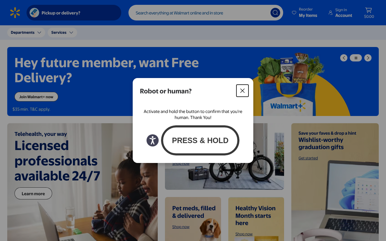Walmart screenshot