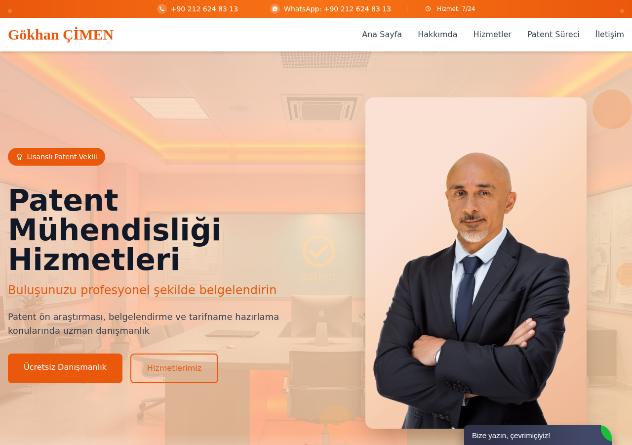 Patent Vekili Gökhan ÇİMEN