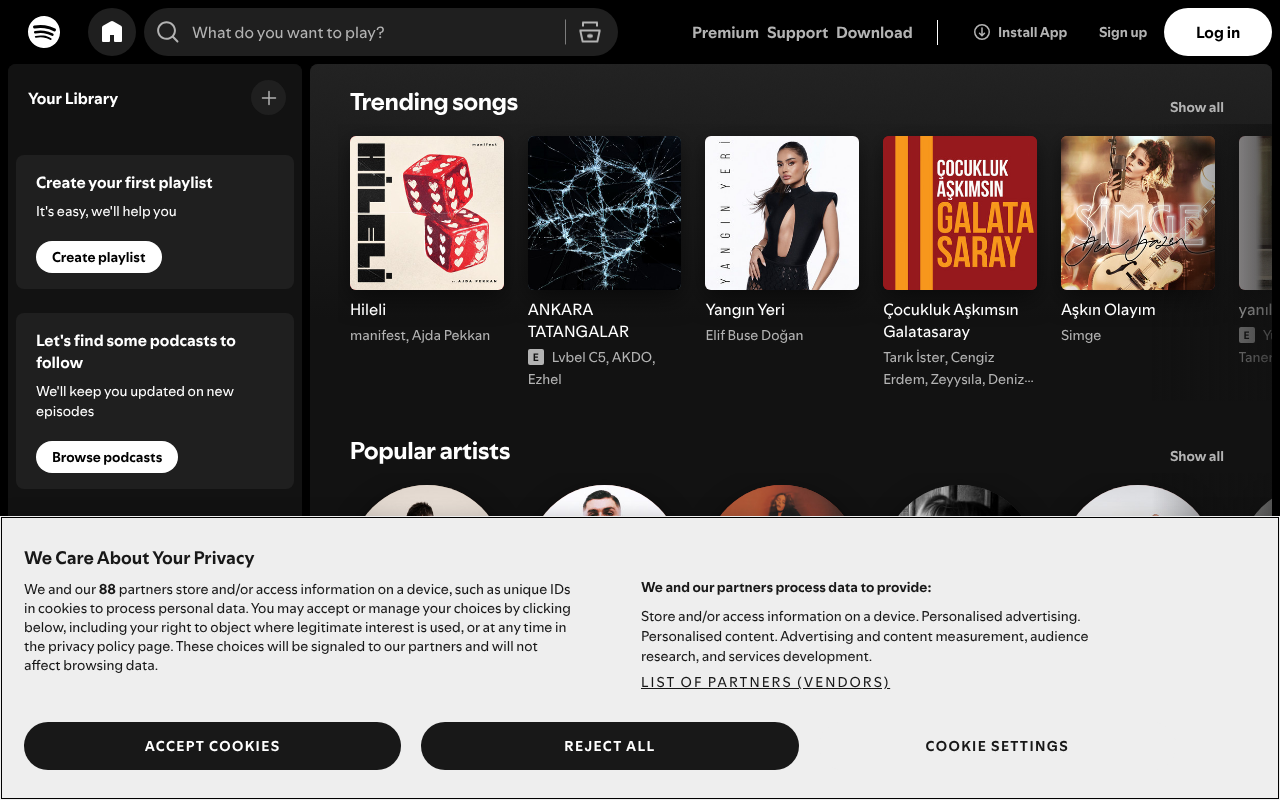 Spotify screenshot