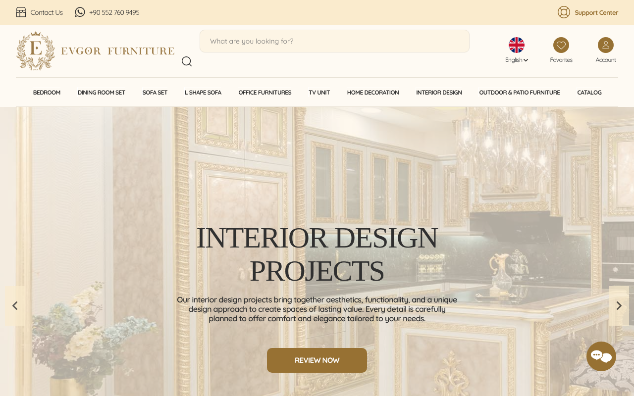 Evgor Furniture — Site Report