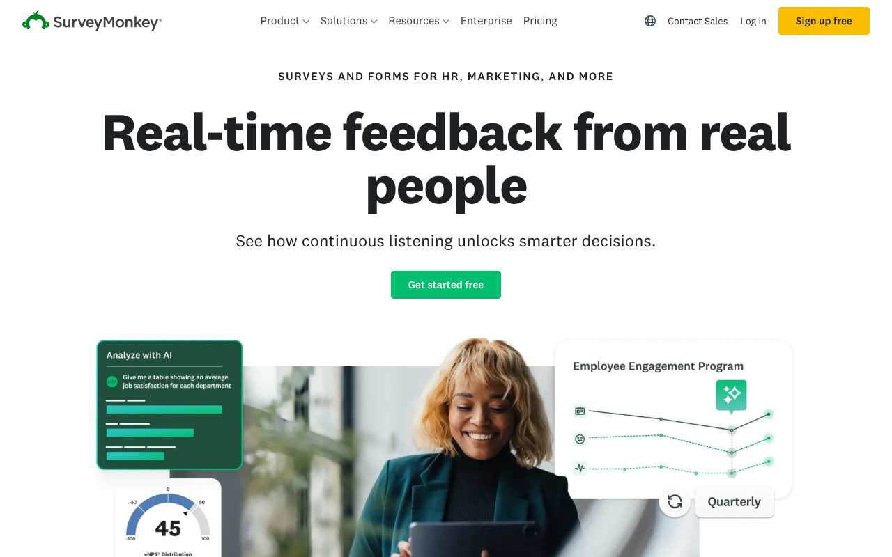 SurveyMonkey screenshot