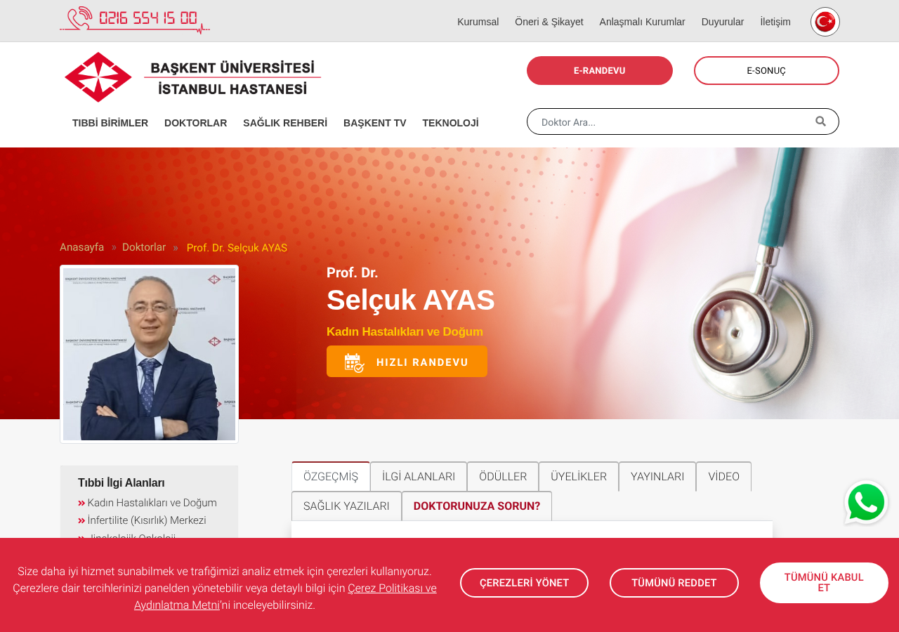 Prof. Dr. Selçuk AYAS