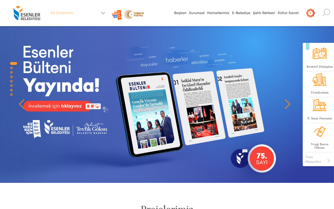 Web sitesi görüntüsü