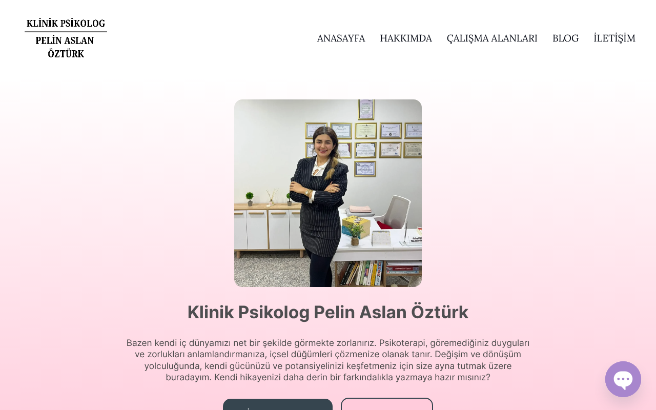 Klinik Psikolog Pelin Aslan &Ouml;zt&uuml;rk screenshot