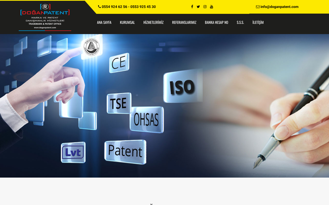 Doğan Patent || Marka ve Patent Danışmanlık Hizmetleri screenshot