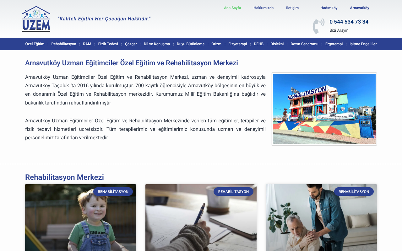 Arnavutköy Özel Eğitim Ve Rehabilitasyon Merkezi — Web Directory