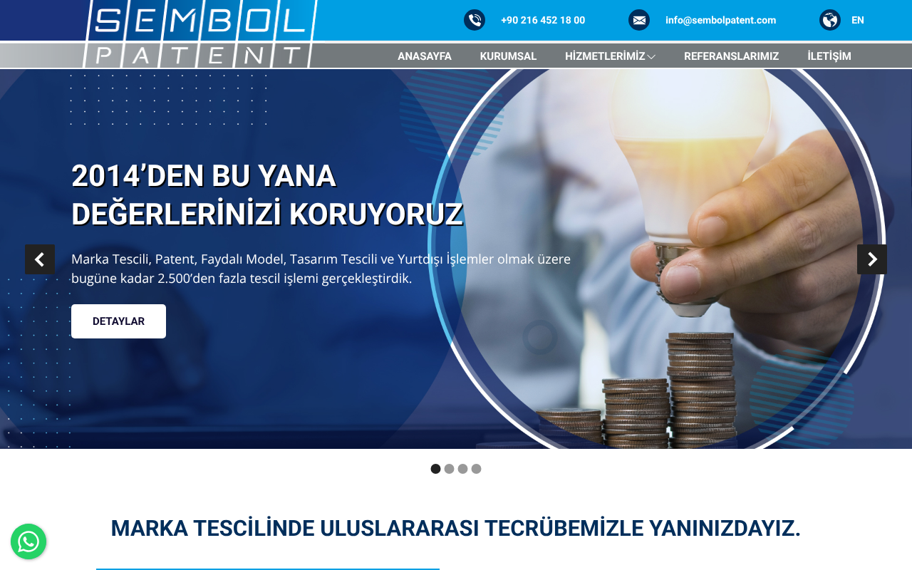 Sembol Patent  Marka, Patent, Faydalı Model, Tasarım, Yazılım Tescili screenshot