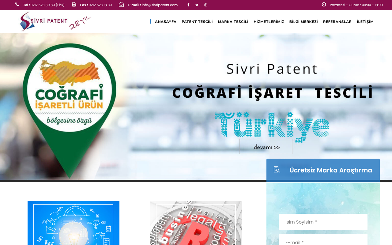 Sivri Patent Markanızın Koruyucusu screenshot