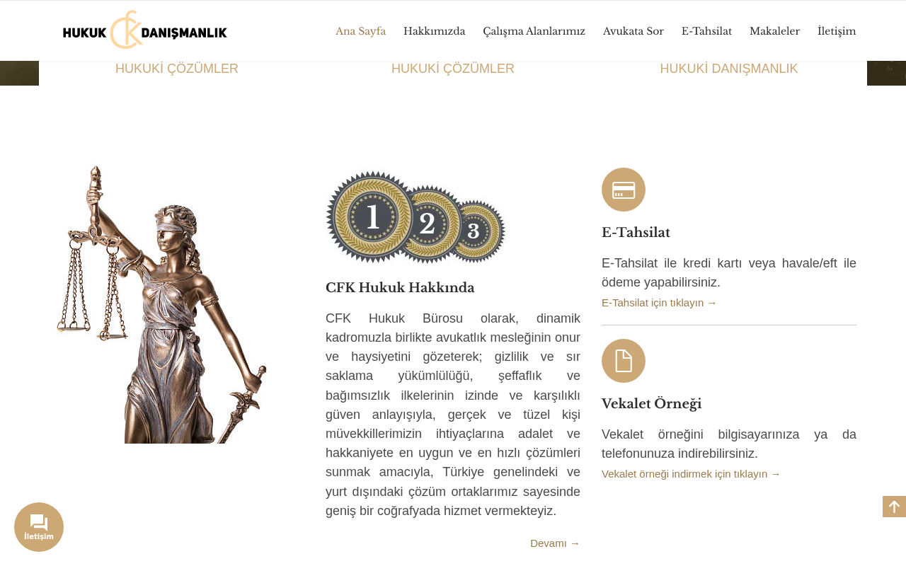 CFK Hukuk ve Danışmanlık Bürosu screenshot