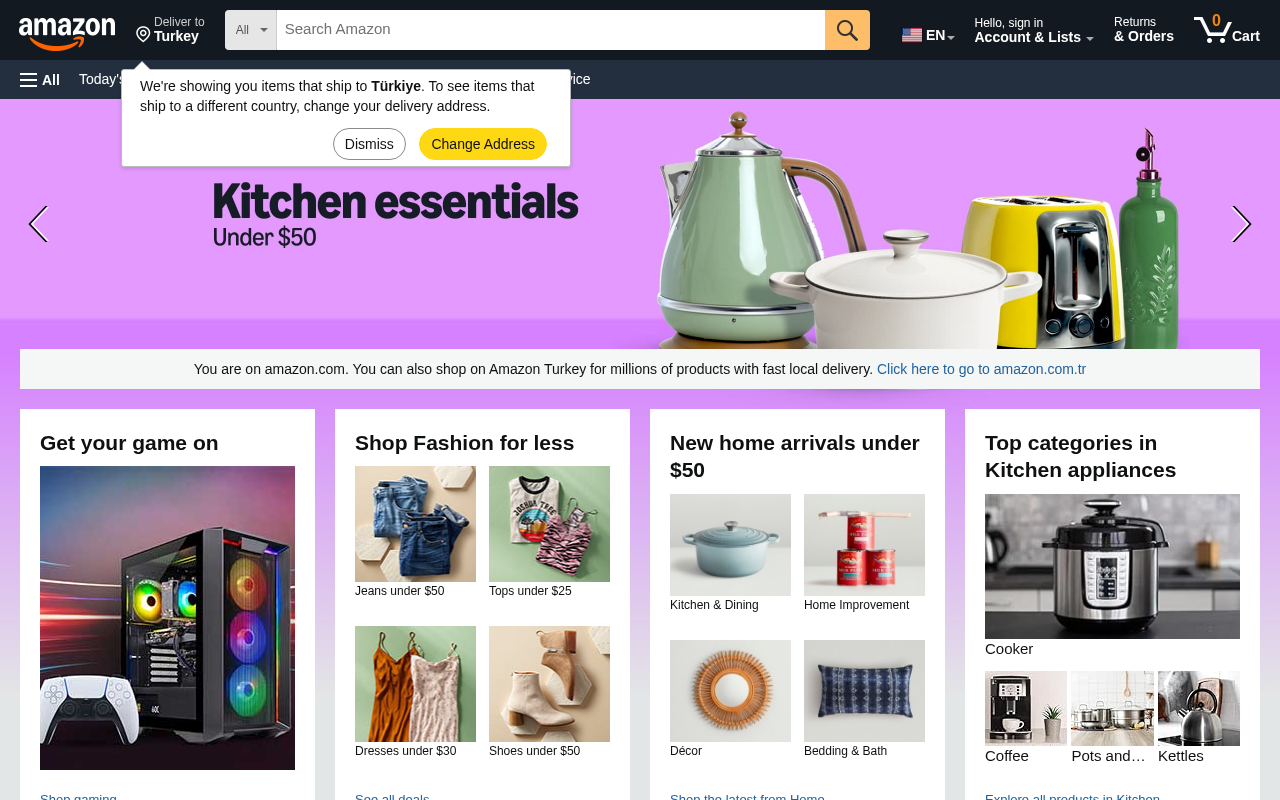 Amazon screenshot