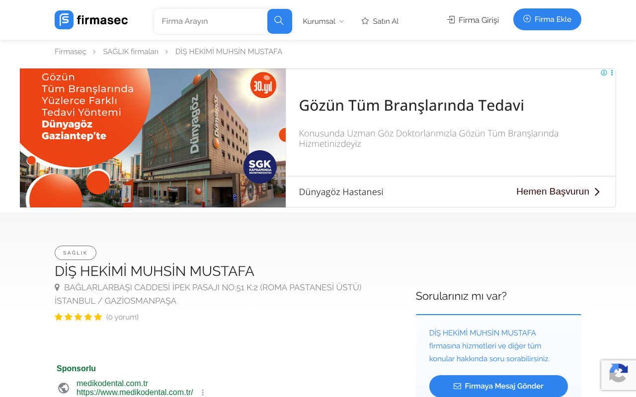 DİŞ HEKİMİ MUHSİN MUSTAFA — Web Directory