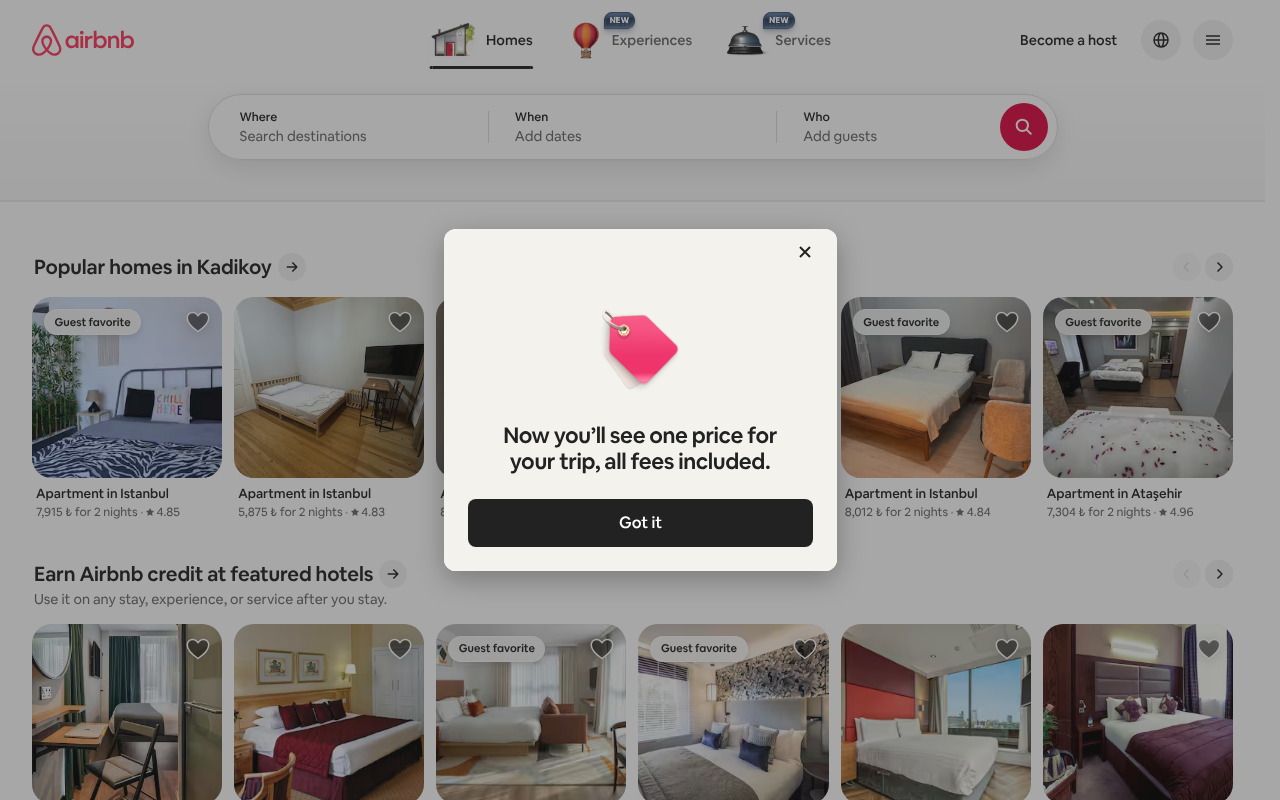 Airbnb — Site Report