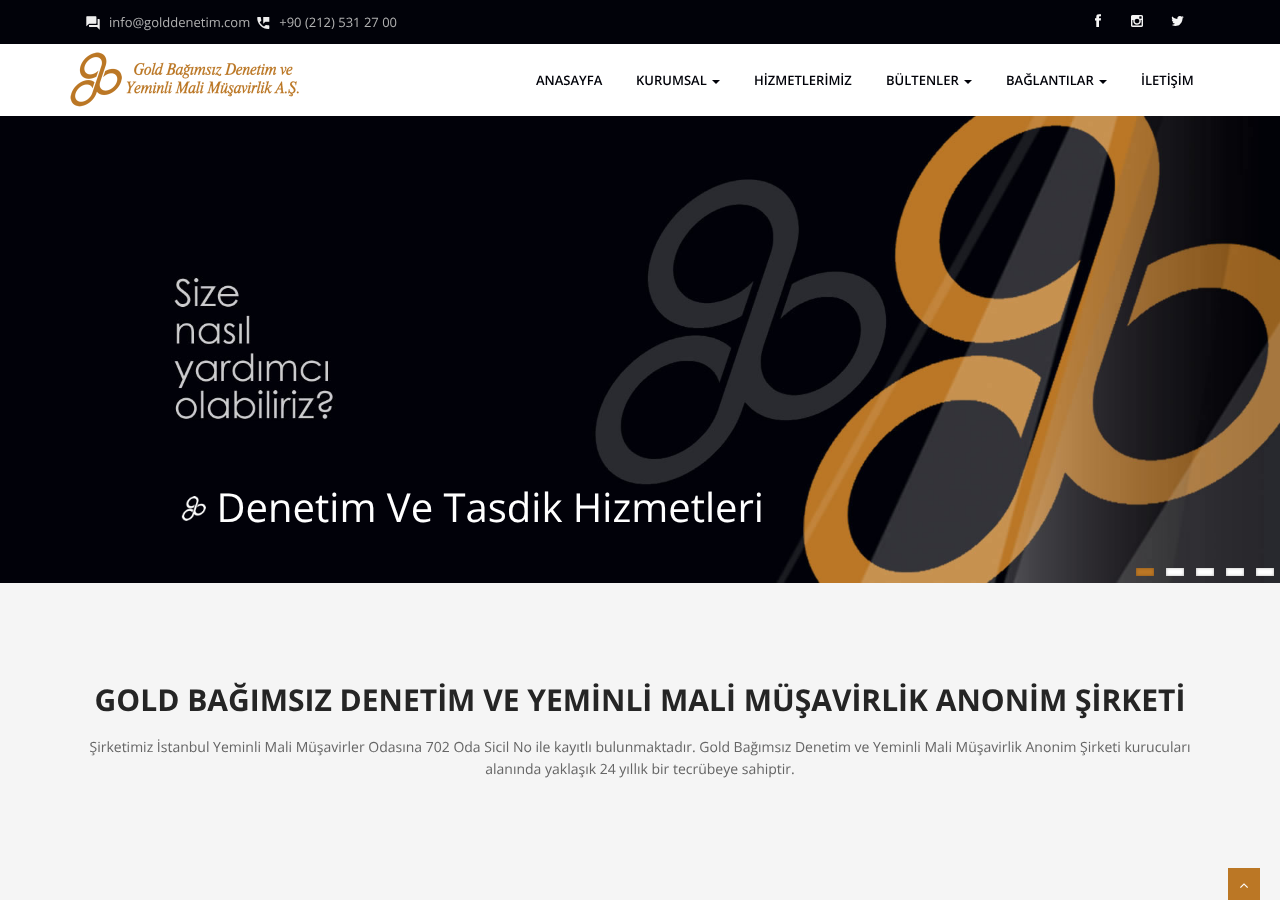 Gold Bağımsız Denetim ve Yeminli Mali Müşavirlik A.Ş.