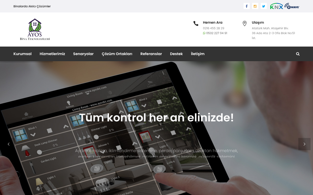 Ayos Bina Teknolojileri - Akıllı Bina ve Ev Otomasyon Sistemleri — Web Directory