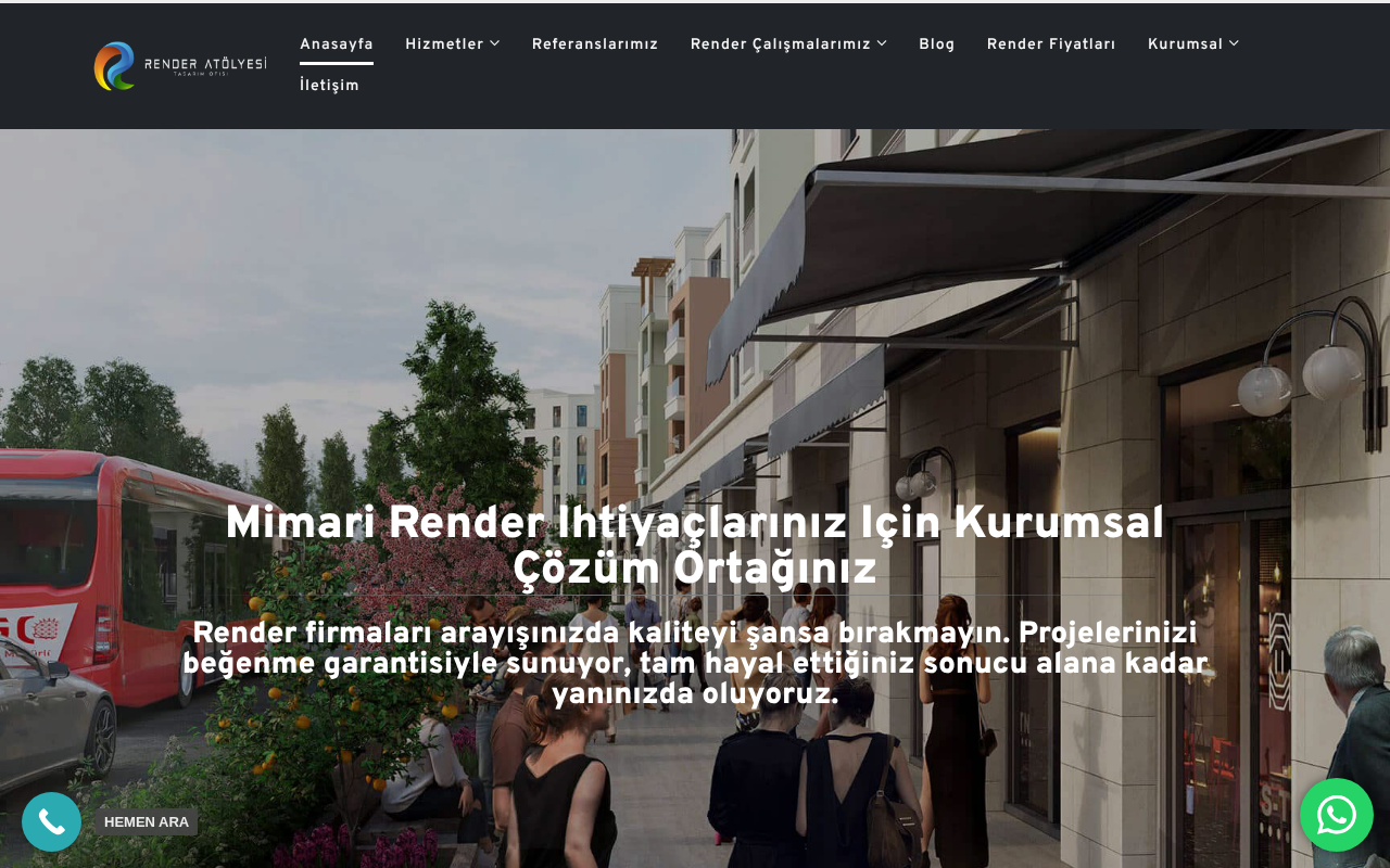 Mimari Render ve 3D Görselleştirme Stüdyosu screenshot