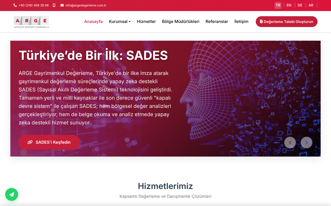 Arge Gayrimenkul Değerleme ve Danışmanlık A.Ş. — Site Report