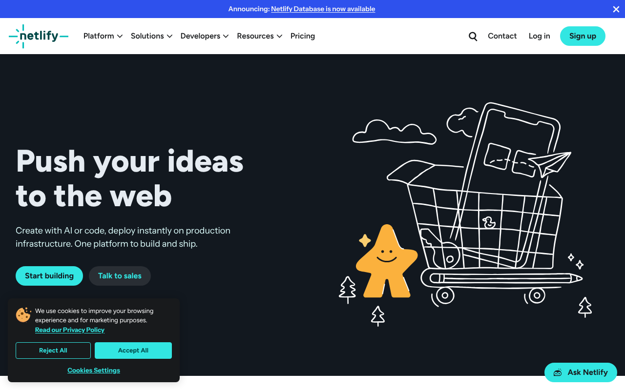 Netlify screenshot