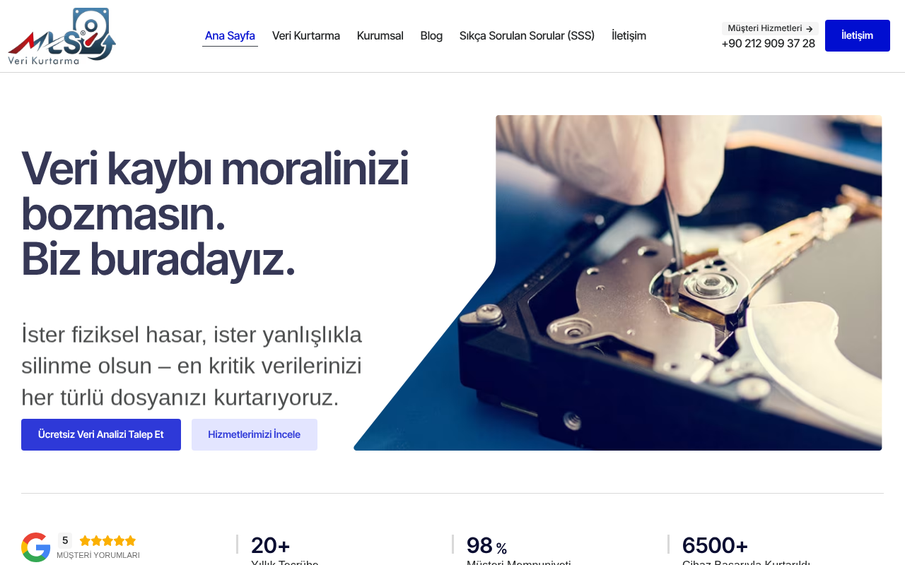 Web sitesi görüntüsü
