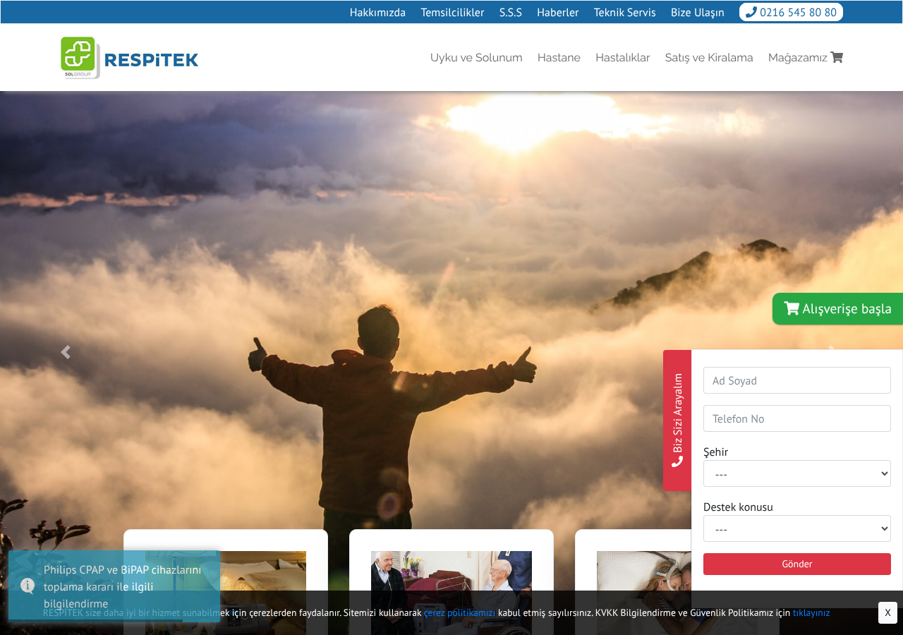 Web sitesi görüntüsü