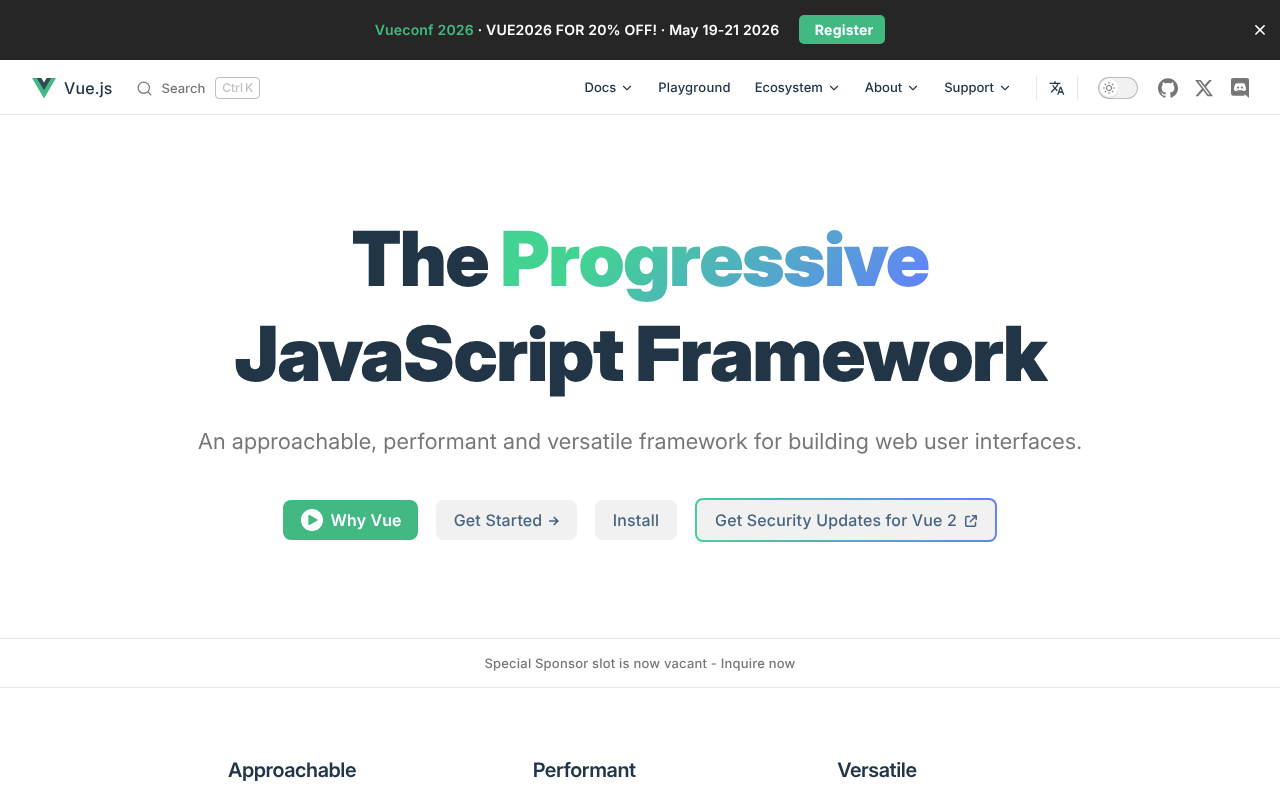 Vue.js screenshot