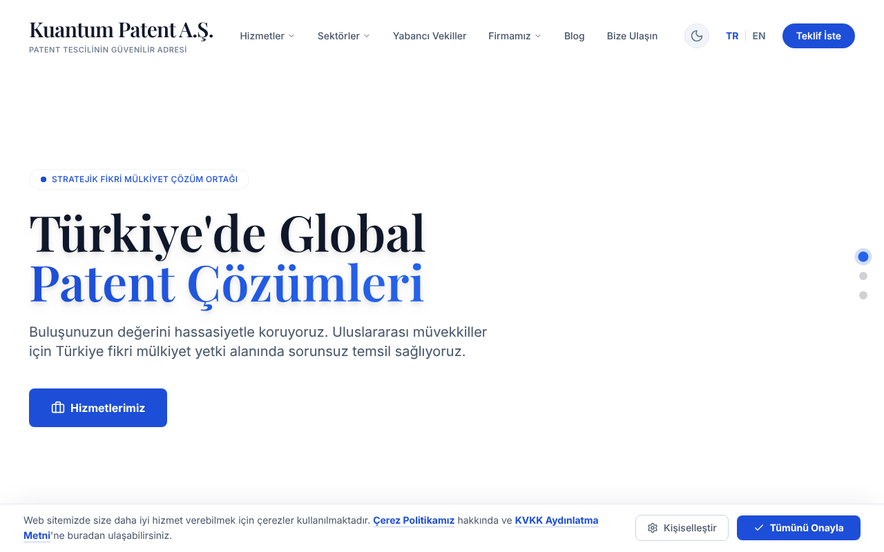 Kuantum Patent Anonim Şirketi — Site Report