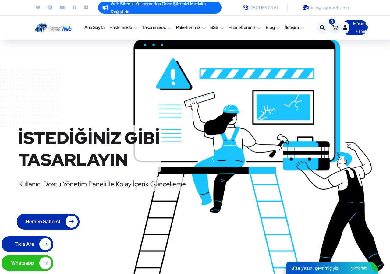 SayarWeb Hazır Web Sitesi