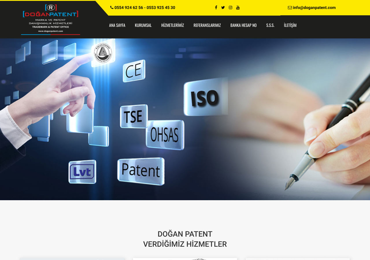 Doğan Patent || Marka ve Patent Danışmanlık Hizmetleri