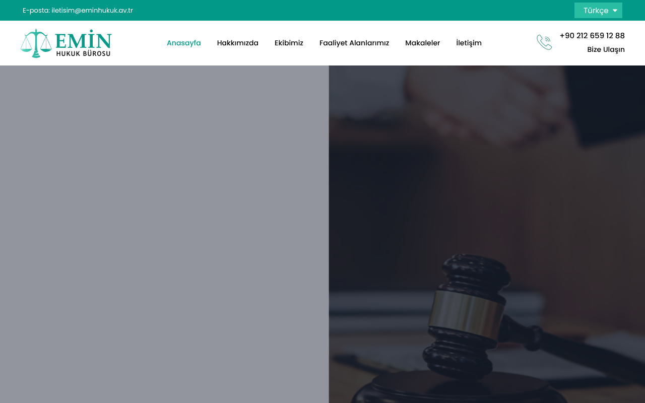 Emin Hukuki Danışmanlık Arabuluculuk ve Avukatlık Bürosu screenshot
