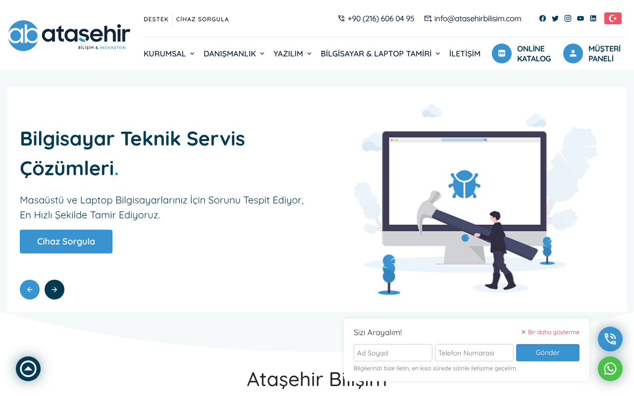 Ataşehir Bilişim — Site Report